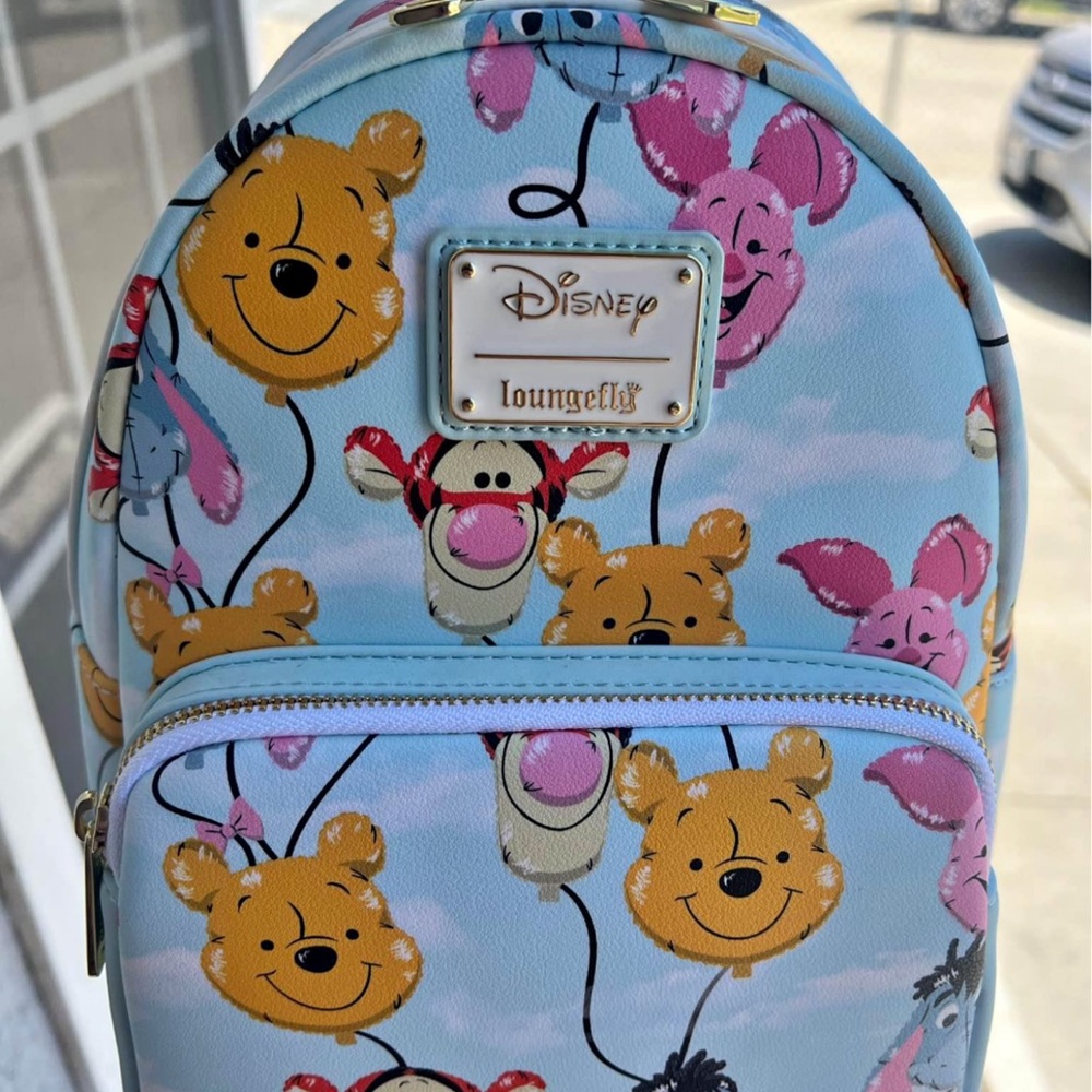 Loungefly mini Backpack - Blue with Character Print